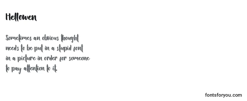 Шрифт Hellowen (129403)