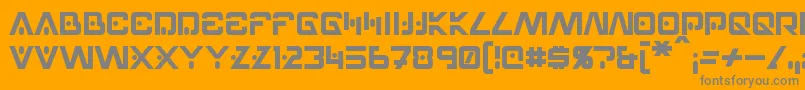 Więcej informacji o czcionce Hellpoint Czcionka Hellpoint – szare czcionki na pomarańczowym tle