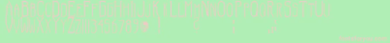 Hellraiser SC Font – Pink Fonts on Green Background