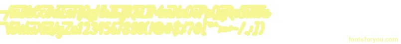 Hellytail Shadow-fontti – keltaiset fontit
