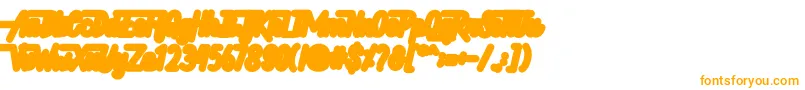 Hellytail Shadow-Schriftart – Orangefarbene Schriften