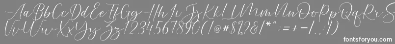 Helostar Font – White Fonts on Gray Background
