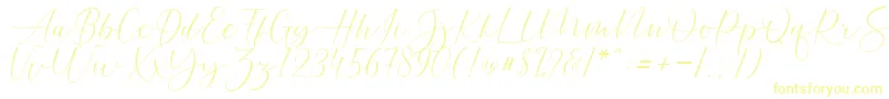 Helostar-Schriftart – Gelbe Schriften