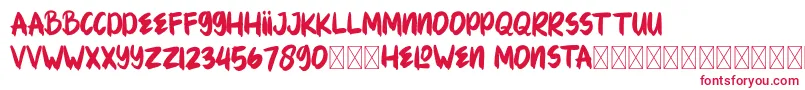 HELOWENMONSTA Font – Red Fonts