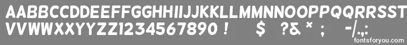 helsinki Font – White Fonts on Gray Background