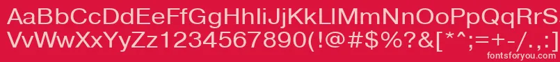 Pragmaticactt110n Font – Pink Fonts on Red Background