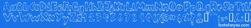 HELTSN   Font – White Fonts on Blue Background