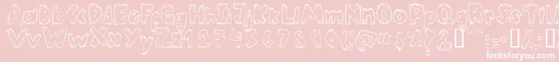 HELTSN   Font – White Fonts on Pink Background