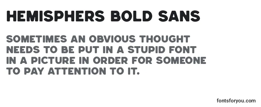 Review of the Hemisphers Bold Sans Font