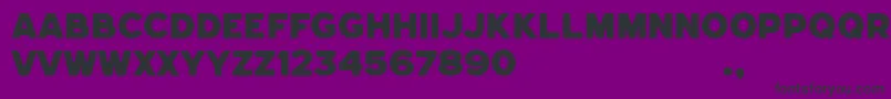 Hemisphers Bold Sans Font – Black Fonts on Purple Background