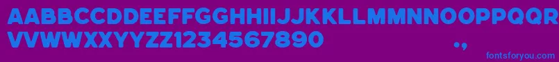 Шрифт Hemisphers Bold Sans – синие шрифты на фиолетовом фоне