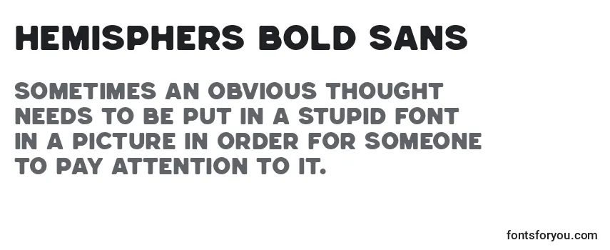 Review of the Hemisphers Bold Sans (129424) Font