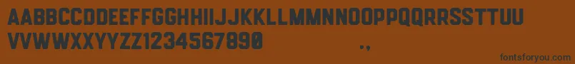 Hemisphers Sans Font – Black Fonts on Brown Background