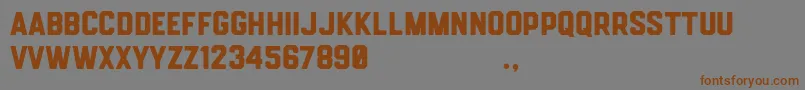 Hemisphers Sans Font – Brown Fonts on Gray Background