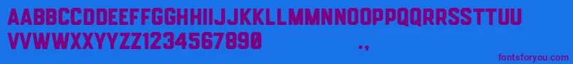 Hemisphers Sans Font – Purple Fonts on Blue Background