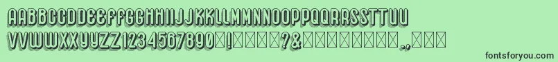 Hemondalisa Font – Black Fonts on Green Background