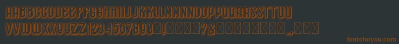 Hemondalisa Font – Brown Fonts on Black Background