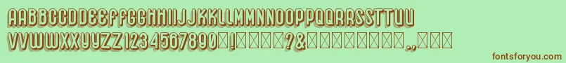 Hemondalisa Font – Brown Fonts on Green Background