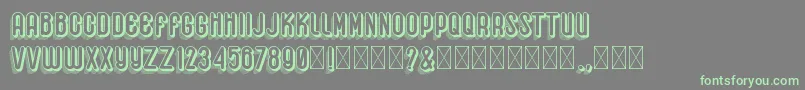 Hemondalisa Font – Green Fonts on Gray Background