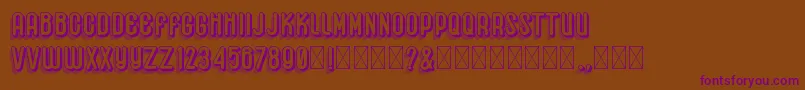 Hemondalisa Font – Purple Fonts on Brown Background