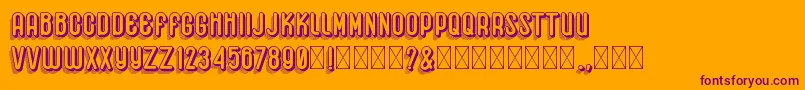 Hemondalisa Font – Purple Fonts on Orange Background