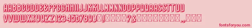 Hemondalisa Font – Red Fonts on Pink Background