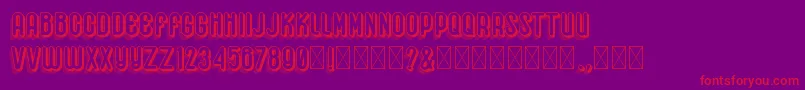 Hemondalisa Font – Red Fonts on Purple Background