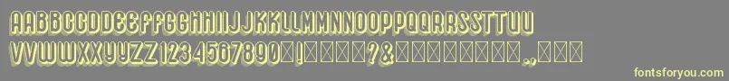 Hemondalisa Font – Yellow Fonts on Gray Background