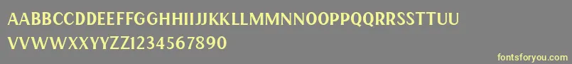 HENAVE Regular DEMO Font – Yellow Fonts on Gray Background
