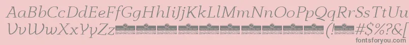 More about AnaphoraLightItalicTrial Font AnaphoraLightItalicTrial Font – Gray Fonts on Pink Background