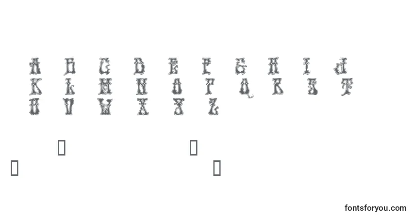 Czcionka HENDD    (129430) – alfabet, cyfry, specjalne znaki