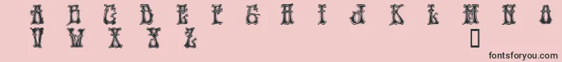 HENDD    Font – Black Fonts on Pink Background