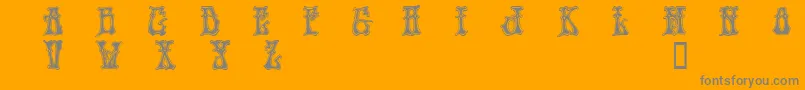 HENDD    Font – Gray Fonts on Orange Background