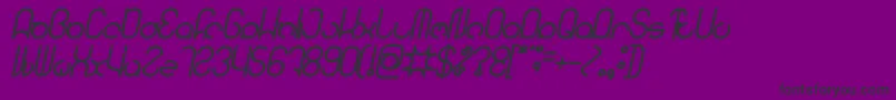 fuente HENDERSON Bold Italic – Fuentes Negras Sobre Fondo Morado