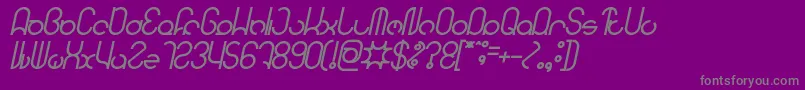 fuente HENDERSON Bold Italic – Fuentes Grises Sobre Fondo Morado