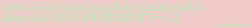 HENDERSON Bold Font – Green Fonts on Pink Background