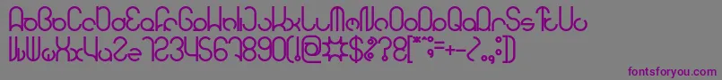 HENDERSON Bold Font – Purple Fonts on Gray Background