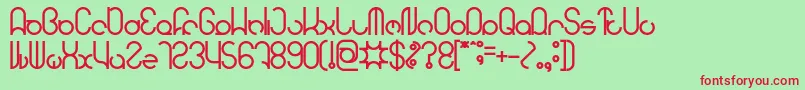 HENDERSON Bold Font – Red Fonts on Green Background