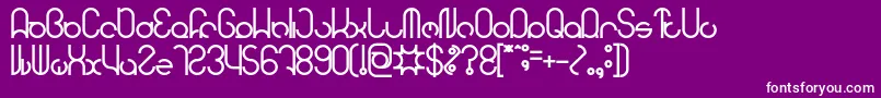 HENDERSON Bold Font – White Fonts on Purple Background