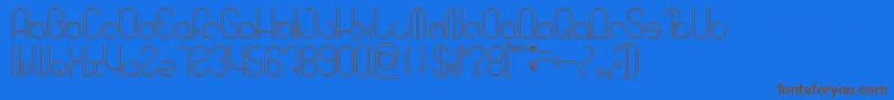 More about HENDERSON Hollow Font HENDERSON Hollow Font – Brown Fonts on Blue Background