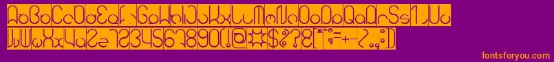 HENDERSON Inverse Font – Orange Fonts on Purple Background