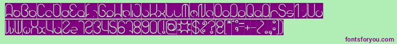 HENDERSON Inverse Font – Purple Fonts on Green Background