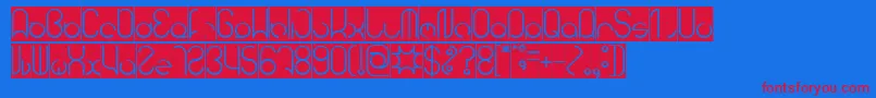 HENDERSON Inverse Font – Red Fonts on Blue Background