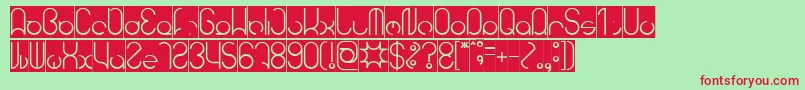 HENDERSON Inverse Font – Red Fonts on Green Background