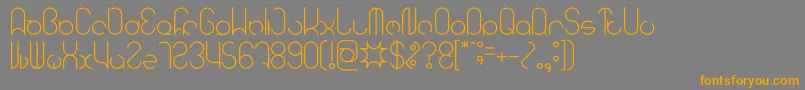HENDERSON Light Font – Orange Fonts on Gray Background