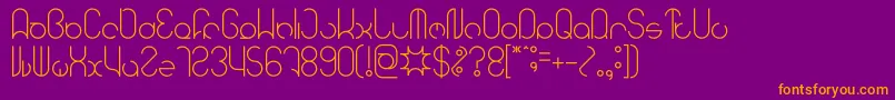 More about HENDERSON Light Font HENDERSON Light Font – Orange Fonts on Purple Background