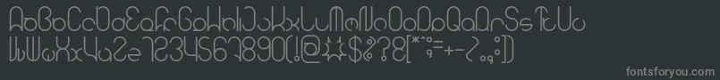 HENDERSON Font – Gray Fonts on Black Background