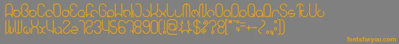 HENDERSON Font – Orange Fonts on Gray Background