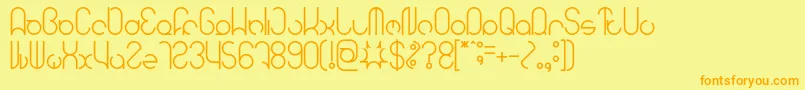 HENDERSON Font – Orange Fonts on Yellow Background