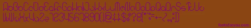 HENDERSON Font – Purple Fonts on Brown Background